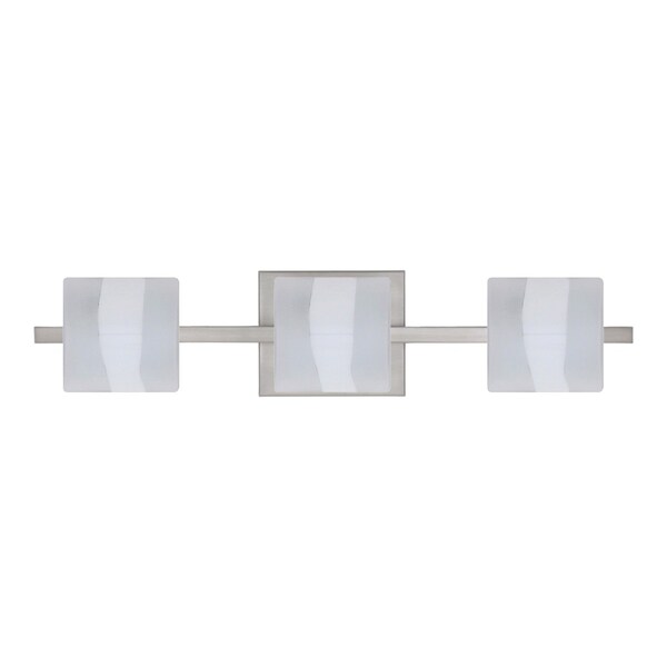 Besa Lighting Paolo Vanity, Opal-Frost, Satin Nickel Finish, 3x50W Halogen 3WS-787399-SN - main